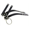 Joy Jewels Ras de cou Tri Rings Noir